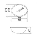 Cuba de Embutir CBO-09 Oval Louça Sanitária Branca Lorenzetti