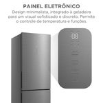 Refrigerador Midea Frost Free Inverse 401L Inverter Inox Bivolt (MDRB548FGD463)