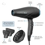 Secador profissional pluma digital 3300w