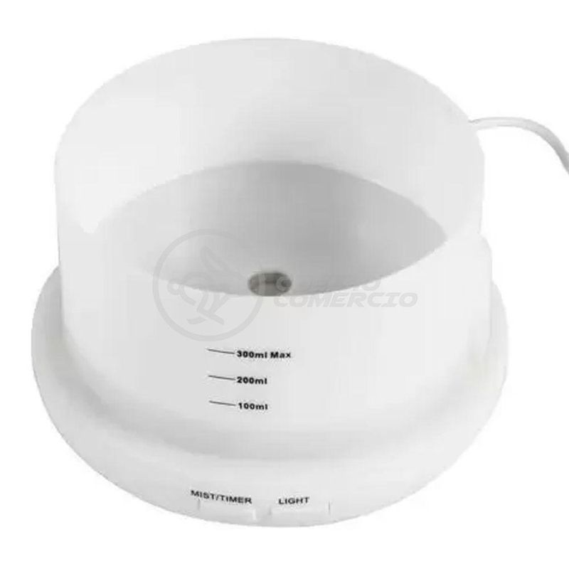 Aromatizador Umidificador Difusor A770 Aquilae 300ML LED RGB Ionizador Branco Bivolt