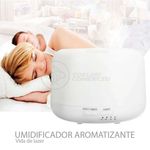 Aromatizador Umidificador Difusor A770 Aquilae 300ML LED RGB Ionizador Branco Bivolt
