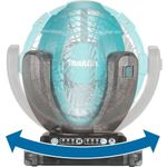 Ventilador 18cm 18v hibrido alimentação ca ou bateria makita