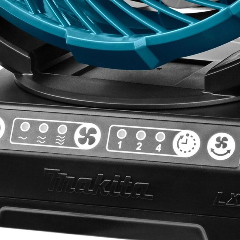 Ventilador 18cm 18v hibrido alimentação ca ou bateria makita