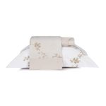 Jogo de Cama Solteiro 4 Peças Algodão Lux 200 Fios Floral Preto Altenburg