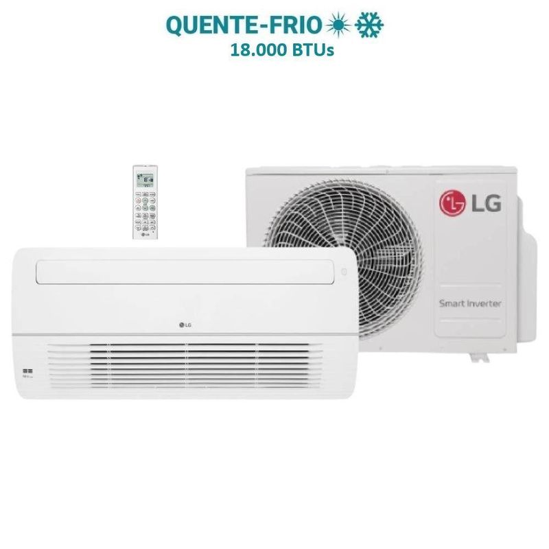 Ar Condicionado Split Cassete 1 Via LG 18000 BTUs Quente e Frio Inverter 220V R32 (ZTUW18GTTAAANWZBR1)