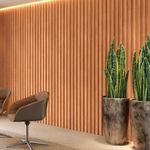 Painel Ripado Decorativo em Mdf Detalhe Ripado Fendi Dalla Costa Móveis