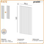 Painel Ripado Decorativo em Mdf Detalhe Ripado Fendi Dalla Costa Móveis