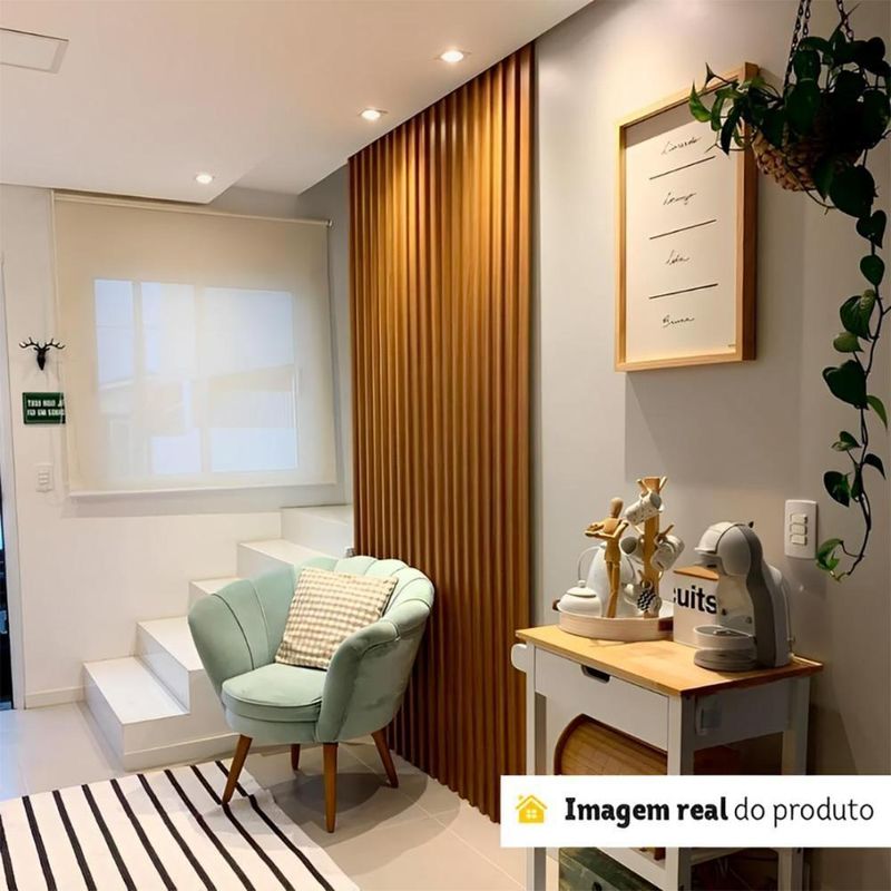 Painel Ripado Decorativo em Mdf Detalhe Ripado Fendi Dalla Costa Móveis