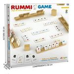 Jogo de Tabuleiro Rummi Game Kub Madeira Educativo 106 Cartas 4 Suportes Mdf Crianca Adulto