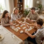 Jogo de Tabuleiro Rummi Game Kub Madeira Educativo 106 Cartas 4 Suportes Mdf Crianca Adulto