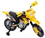 Moto elétrica infantil motocross amarela - bel brink