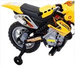 Moto elétrica infantil motocross amarela - bel brink