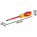 Chave de Fenda VDE Pozidriv 3 x 125mm BOSCH