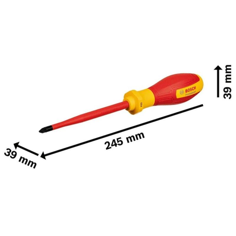Chave de Fenda VDE Pozidriv 3 x 125mm BOSCH