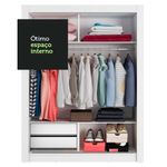 Guarda-roupa infantil madesa bento 2 portas de correr 2 gavetas - branco