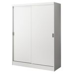 Guarda-roupa infantil madesa nick 2 portas de correr - branco