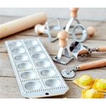 Conjunto de acessórios para pasta eppicotispai em madeira e inox – 8 peças