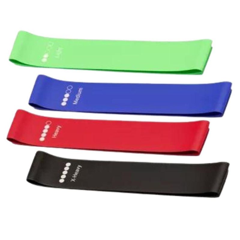 Faixa Elástica para Exercícios Kit 05 Super Band Diferentes Resistências Thor
