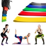 Faixa Elástica para Exercícios Kit 05 Super Band Diferentes Resistências Thor