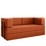 Sofá Cama Modular New Monaco 2 Lugares 180CM Corino Dallas Vns Concept