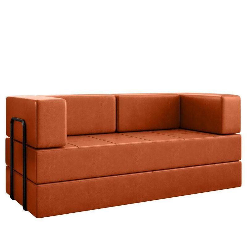 Sofá Cama Modular New Monaco 2 Lugares 180CM Corino Dallas Vns Concept