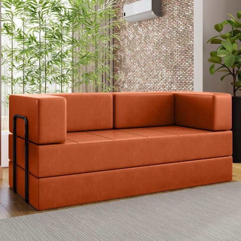 Sofá Cama Modular New Monaco 2 Lugares 180CM Corino Dallas Vns Concept