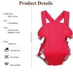 Canguru para Bebê Bebe Ergonomico Carregador Passeio Conforto Roxo Kangur