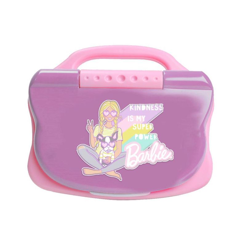 Laptop infantil educativo candide barbie charm tech bilíngue