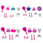 Doll dress - kit com 9 vestidos e acessórios sortidos