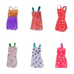 Doll dress - kit com 9 vestidos e acessórios sortidos