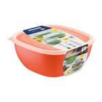 Jogo de Potes Tramontina MixColor em Polipropileno Laranja com Tampa Transparente 3 Peças