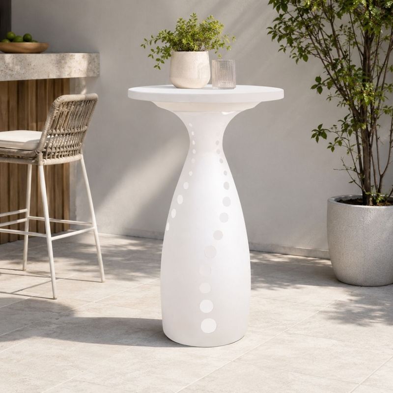Mesa Alta Tramontina Flut Branca 65x111cm