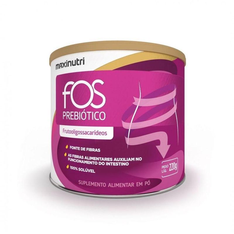 Suplemento Alimentar Maxinutri Fos Prebiótico Regulação da Flora Intestinal 220g