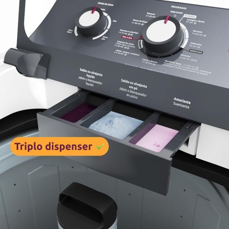 Máquina de Lavar Mueller MLA15 15kg Automática com Ultracentrifugação Branco 110V