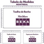 Jogo De Toalha Montreal 2 Banhão + 2 Rosto + 2 Tapete Piso Luxuoso 100% Algodão Crochê