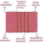Jogo de Toalhas Montreal 6 Peças 100% Algodão 330g-m2 Crochê Beka