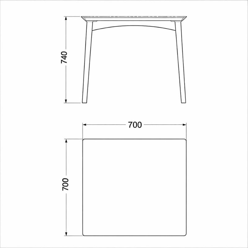 Mesa para 4 Lugares Desmontável Júpiter 70cm em Polipropileno Branco Acrilys