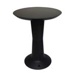 Mesa Redonda Eclipse 60cm em Polipropileno Preto Acrilys