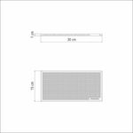 Tapete de Bar em PVC Antiderrapante para Balcão 30x15cm
