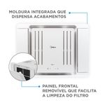 Ar Condicionado Janela Eletrônico Midea c/ Controle Remoto e Wi-Fi 10000 BTUs Frio 127V QCL108RB