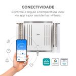 Ar Condicionado Janela Eletrônico Midea c/ Controle Remoto e Wi-Fi 10000 BTUs Frio 127V QCL108RB