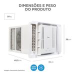 Ar Condicionado Janela Eletrônico Midea c/ Controle Remoto e Wi-Fi 10000 BTUs Frio 127V QCL108RB