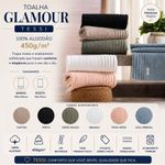 Toalha Banhão Glamour 80x150CM 100% Algodão 450g-m² Azul Mineral Tessi