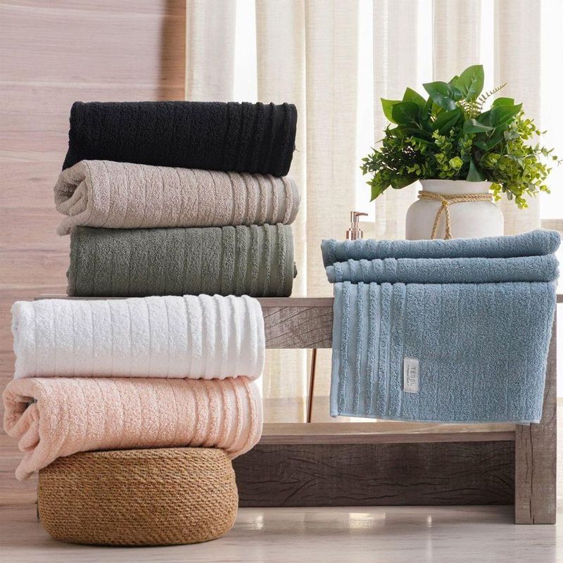Toalha Banhão Glamour 80x150CM 100% Algodão 450g-m² Azul Mineral Tessi