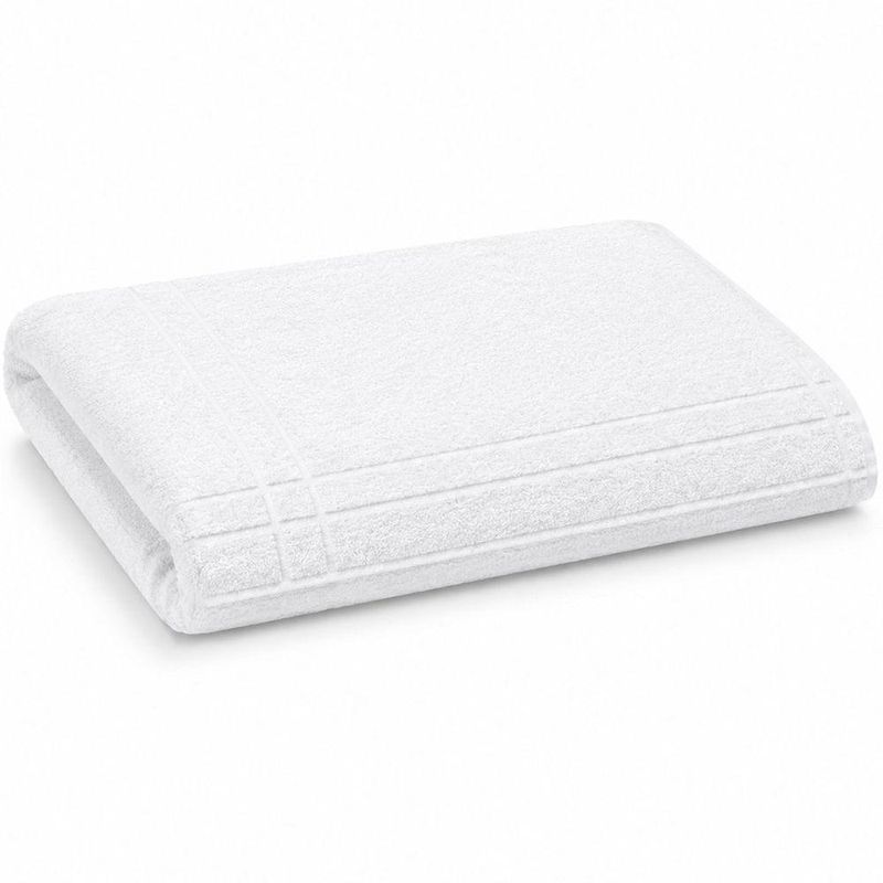 Toalha de Banho Hotelaria 70x140CM 90% Algodão 10% Poliéster Branco Bene Casa