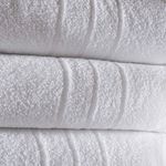 Toalha de Banho Hotelaria 70x140CM 90% Algodão 10% Poliéster Branco Bene Casa