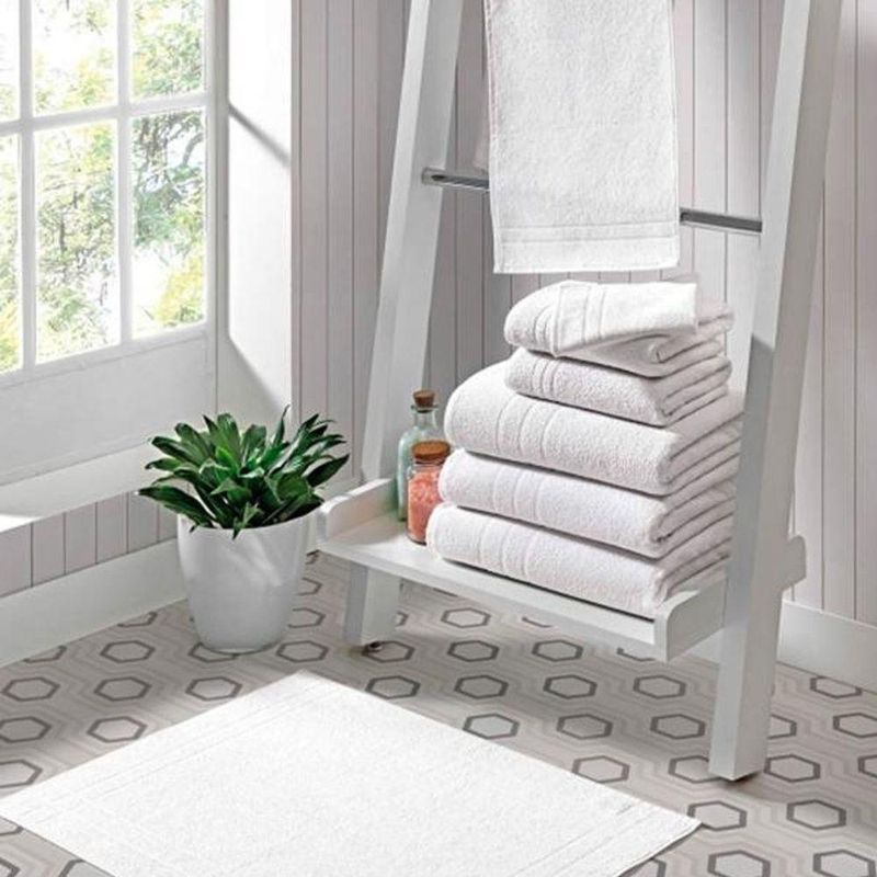 Toalha de Banho Hotelaria 70x140CM 90% Algodão 10% Poliéster Branco Bene Casa