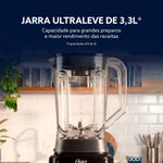 Liquidificador Oster OLIQ450-127 1100W 3,3L Preto 5 Velocidades 110V