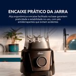 Liquidificador Oster OLIQ450-127 1100W 3,3L Preto 5 Velocidades 110V