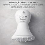 Ducha Elétrica SS 3T 5200W Instalação Prática Branca Zagonel 220V